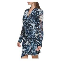 Calvin Klein Women's Twist Front Blouse Dress Small New